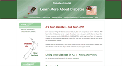 Desktop Screenshot of diabetesinfo.org.nz